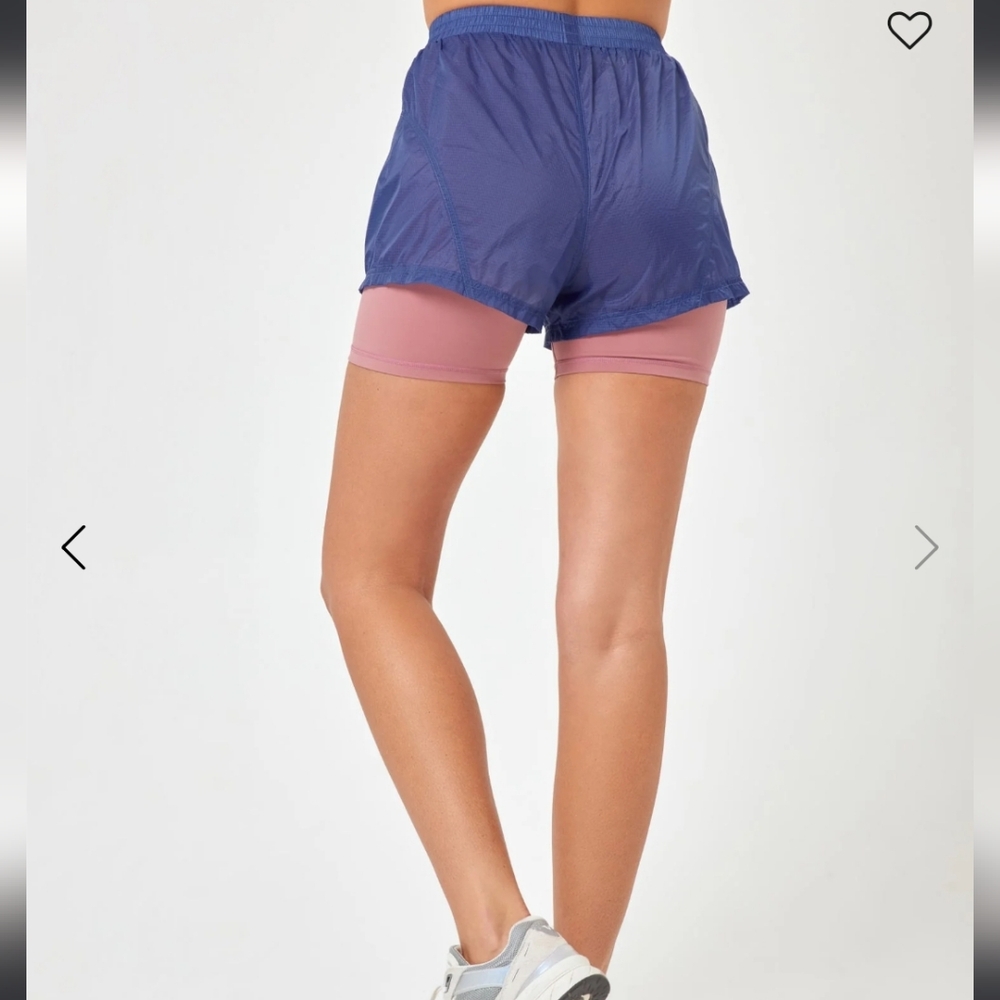 NWTS L*Space Women's Flyaway Active Blue Shorts Size XL - Picture 2 of 8